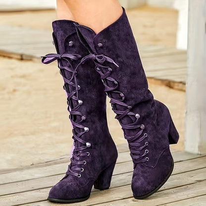 Botas Altas Tacón-Estable
