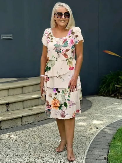 Vestido Floral Realce-Figura