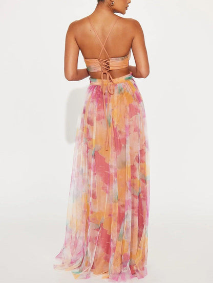 Vestido Floral-Femenino Maxi
