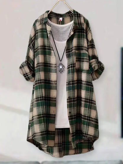 Blusa De Cuadros Favorecedora