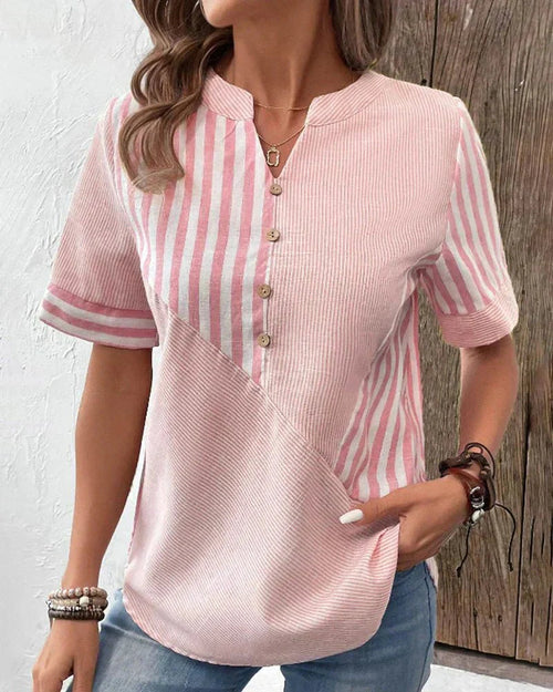 Chic-Comfort Striped Blouse