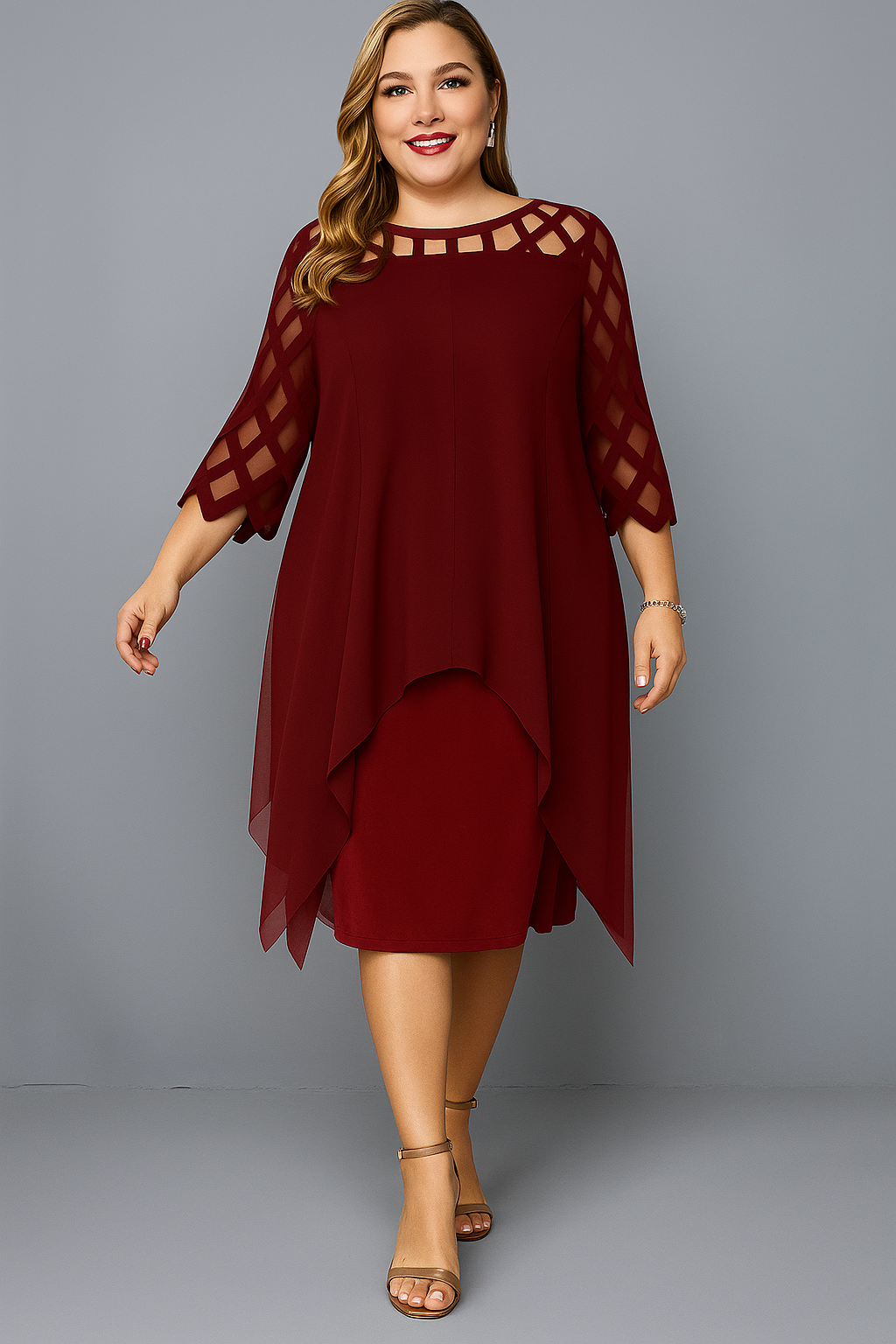 Elegante Vestido Asimétrico