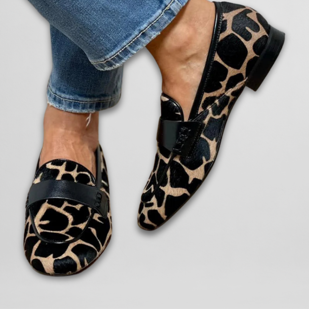 Mocasines Confort Animal-Print