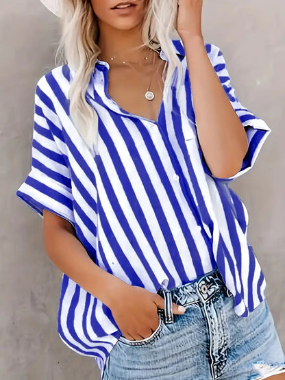 Blusa Rayas Suave-Transpirable