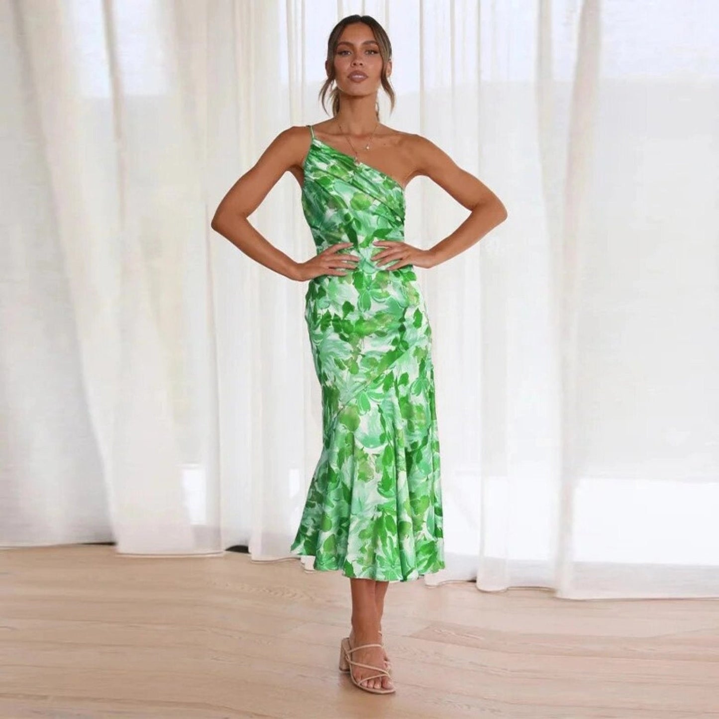 Sensual Floral Cocktail Dress
