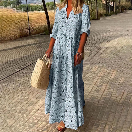 Fluido Elegancia Boho Vestido