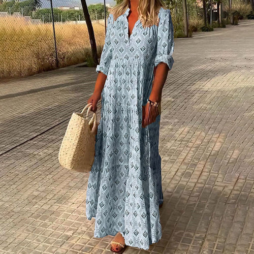 Fluido Elegancia Boho Vestido