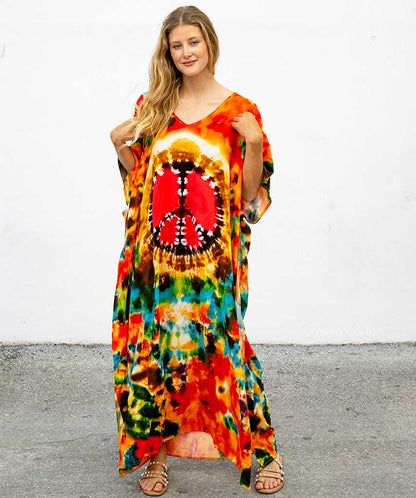 Caftán Elegante de Colores Vivos