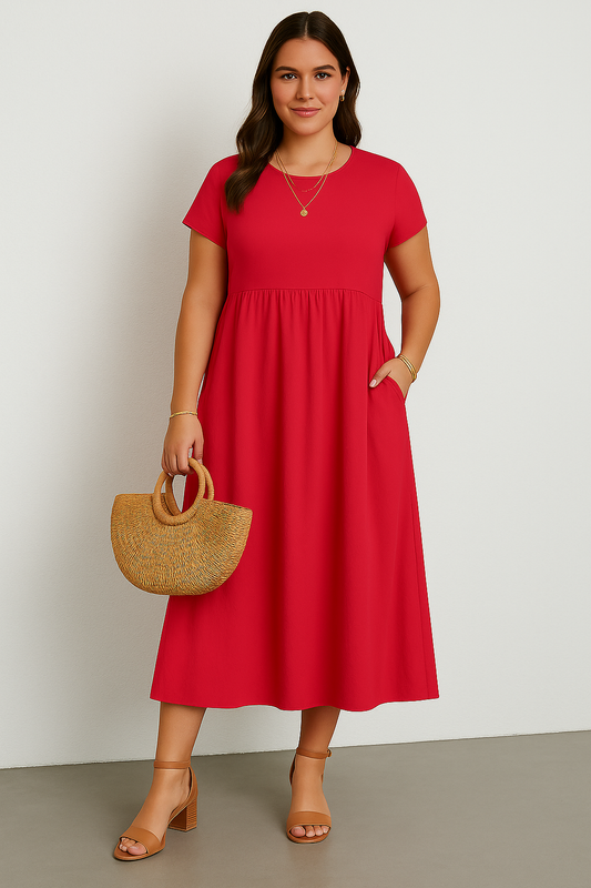 Vestido Verde Confort-Casual