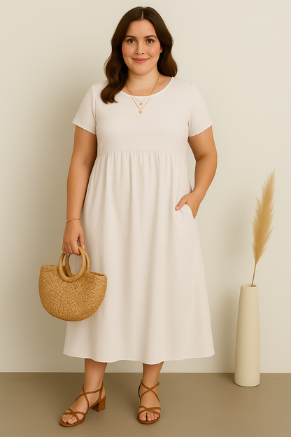 Vestido Verde Confort-Casual