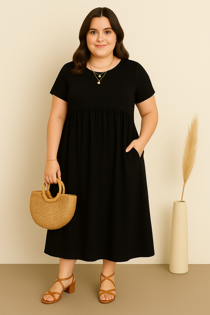 Vestido Verde Confort-Casual