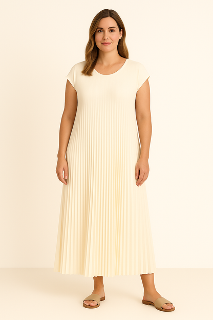 Vestido-Plegado Comodidad Fluyente