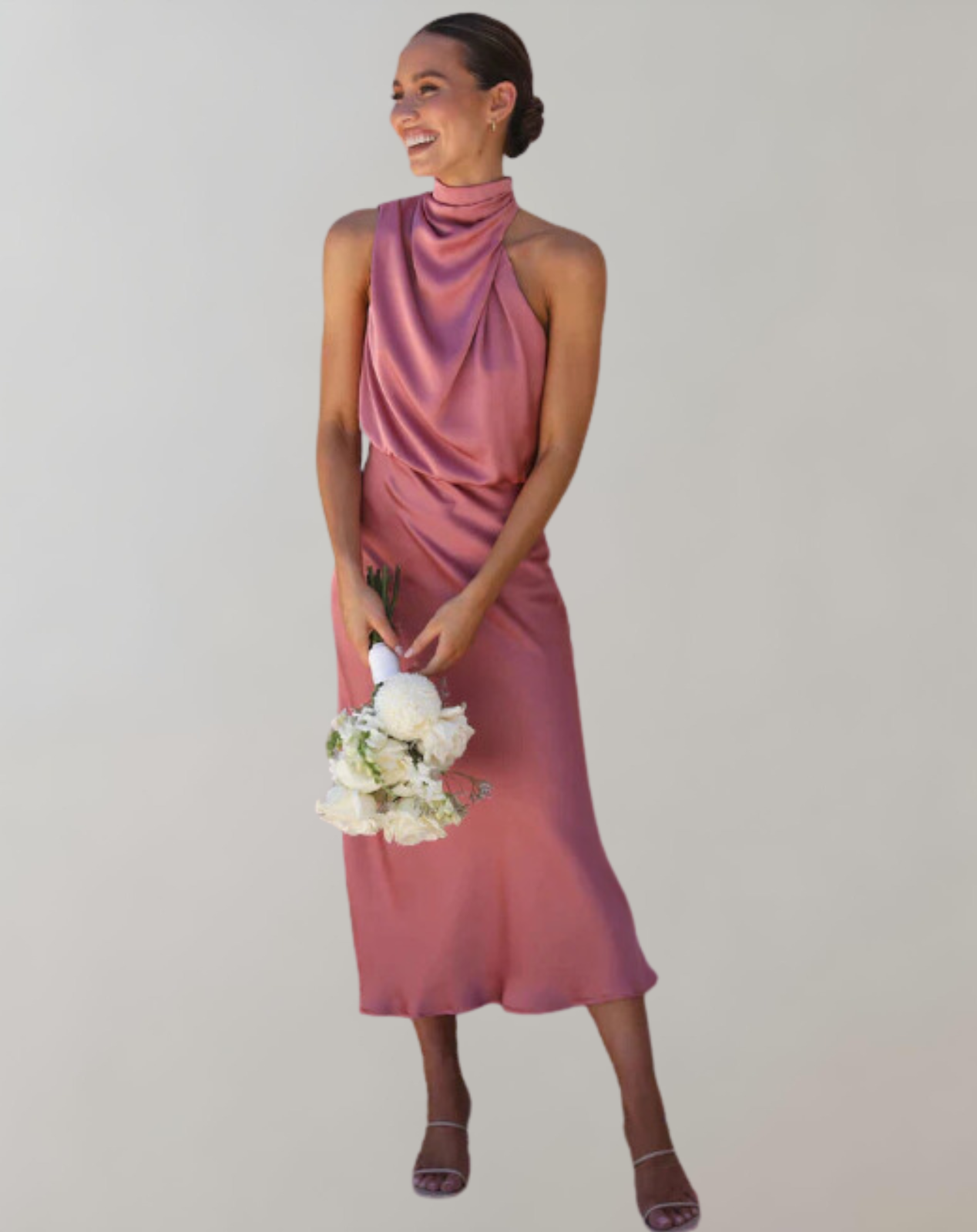 Elegante Glanz Maxikleid