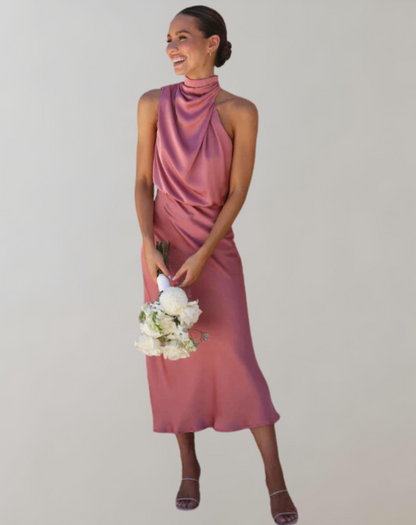 Elegante Glanz Maxikleid