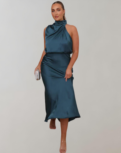 Elegante Glanz Maxikleid