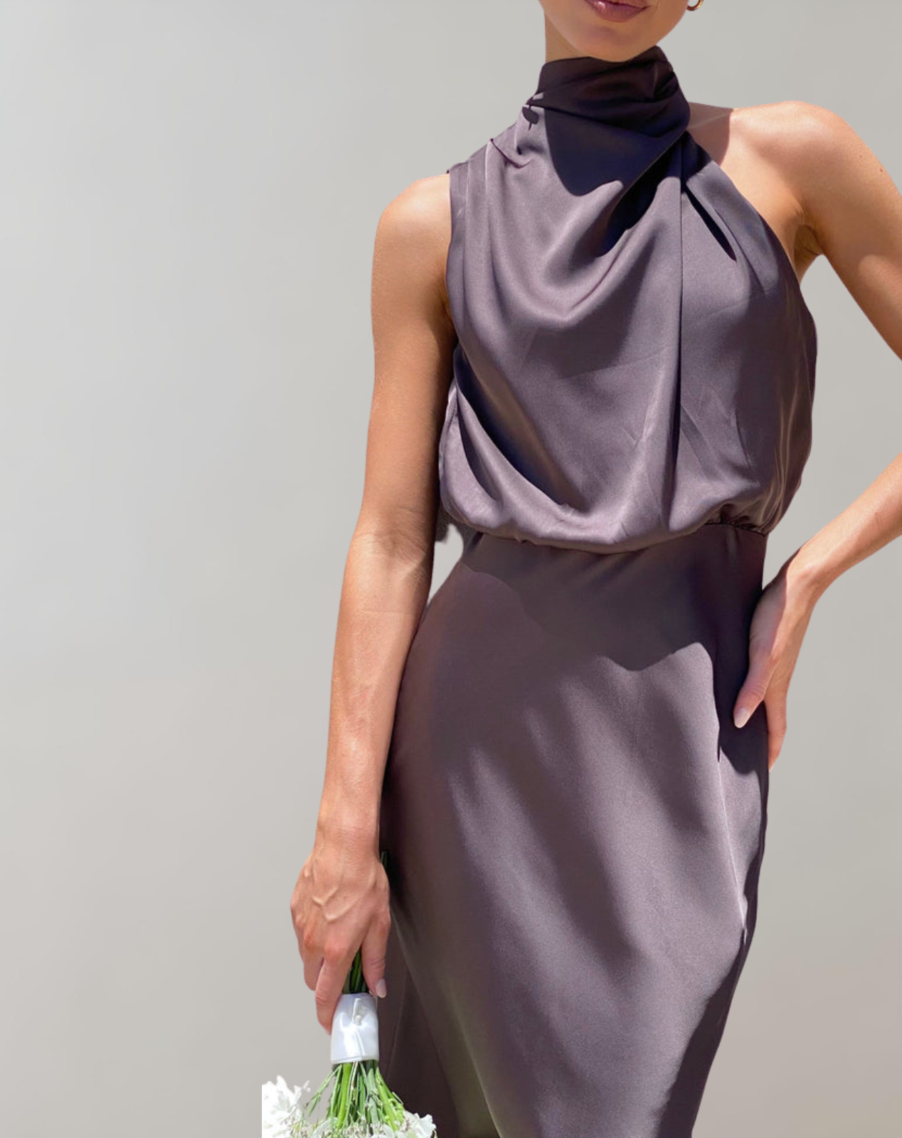 Elegante Glanz Maxikleid