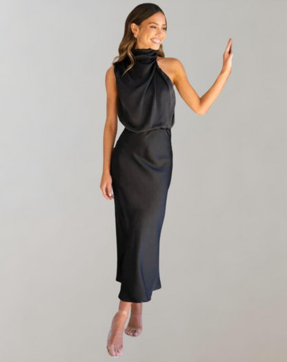 Elegante Glanz Maxikleid