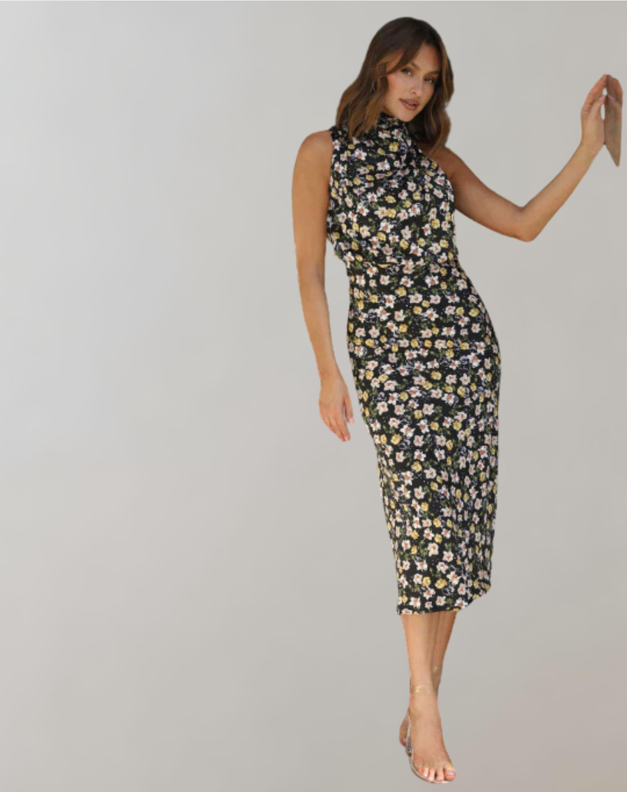 Elegante Glanz Maxikleid