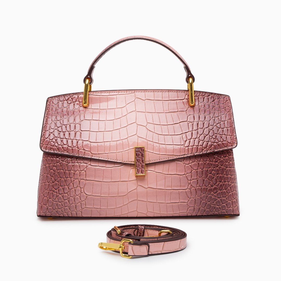Bolso Tote Efecto-Croco