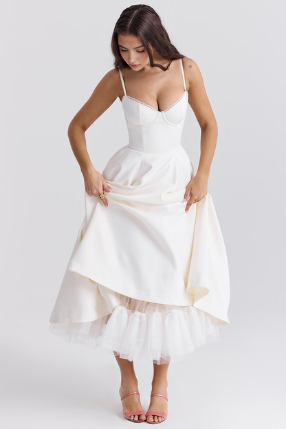 Elegante Vestido Midi Duchess