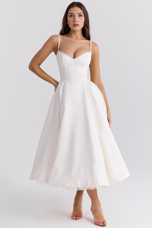 Elegante Vestido Midi Duchess