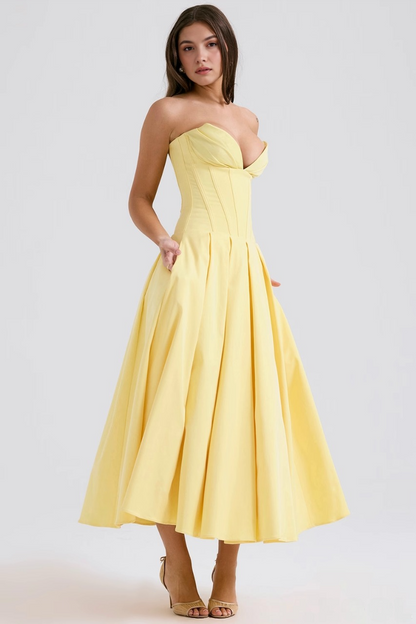Elegant Tulle Midi Dress