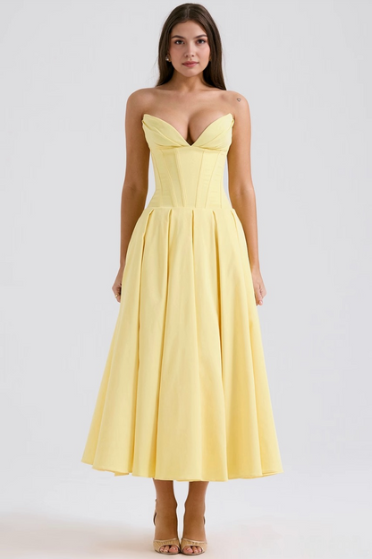 Elegant Tulle Midi Dress