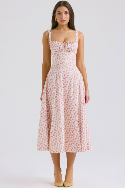 Vintage-Fit Midi Dress
