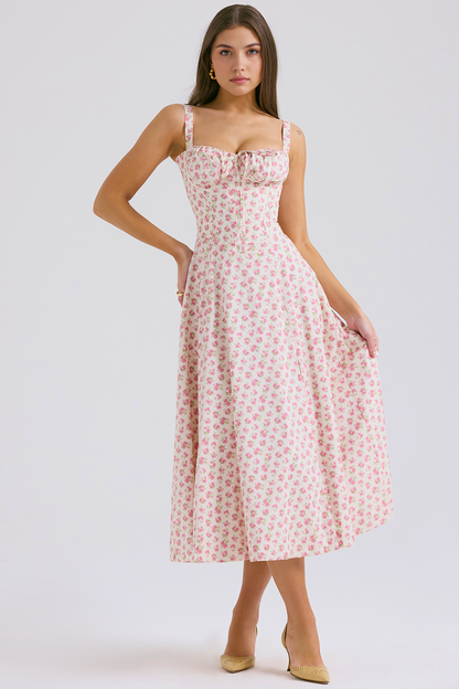 Vintage-Fit Midi Dress