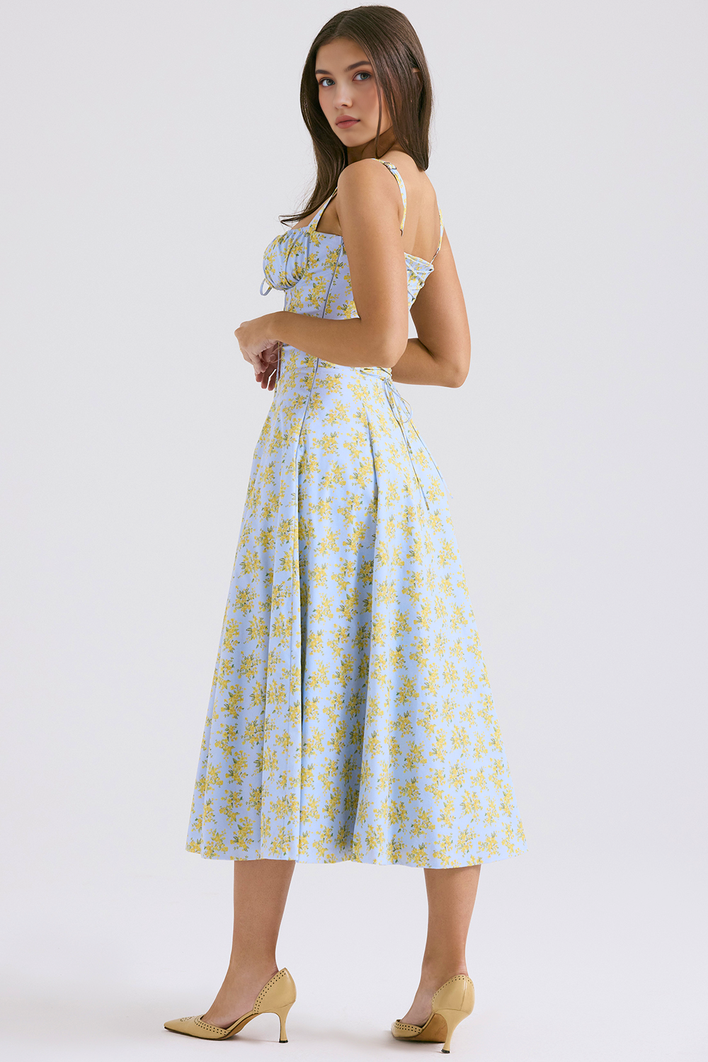 Vintage-Fit Midi Dress