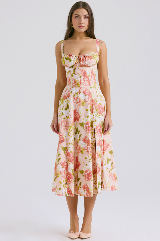 Vintage-Fit Midi Dress