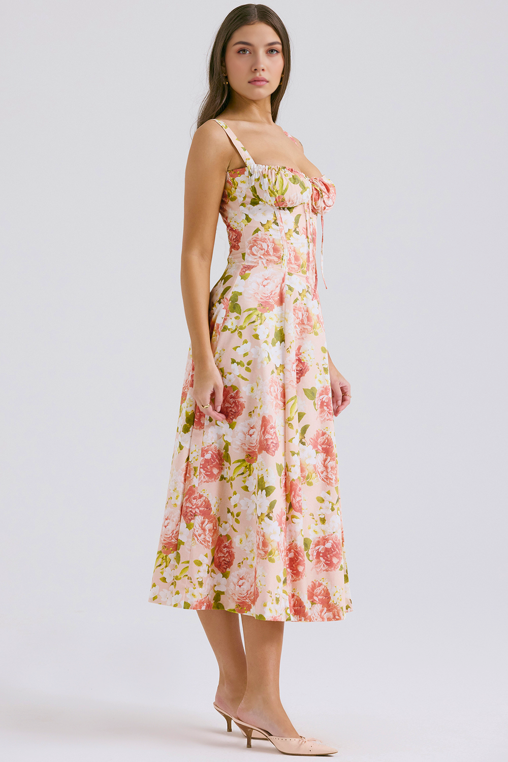 Vintage-Fit Midi Dress