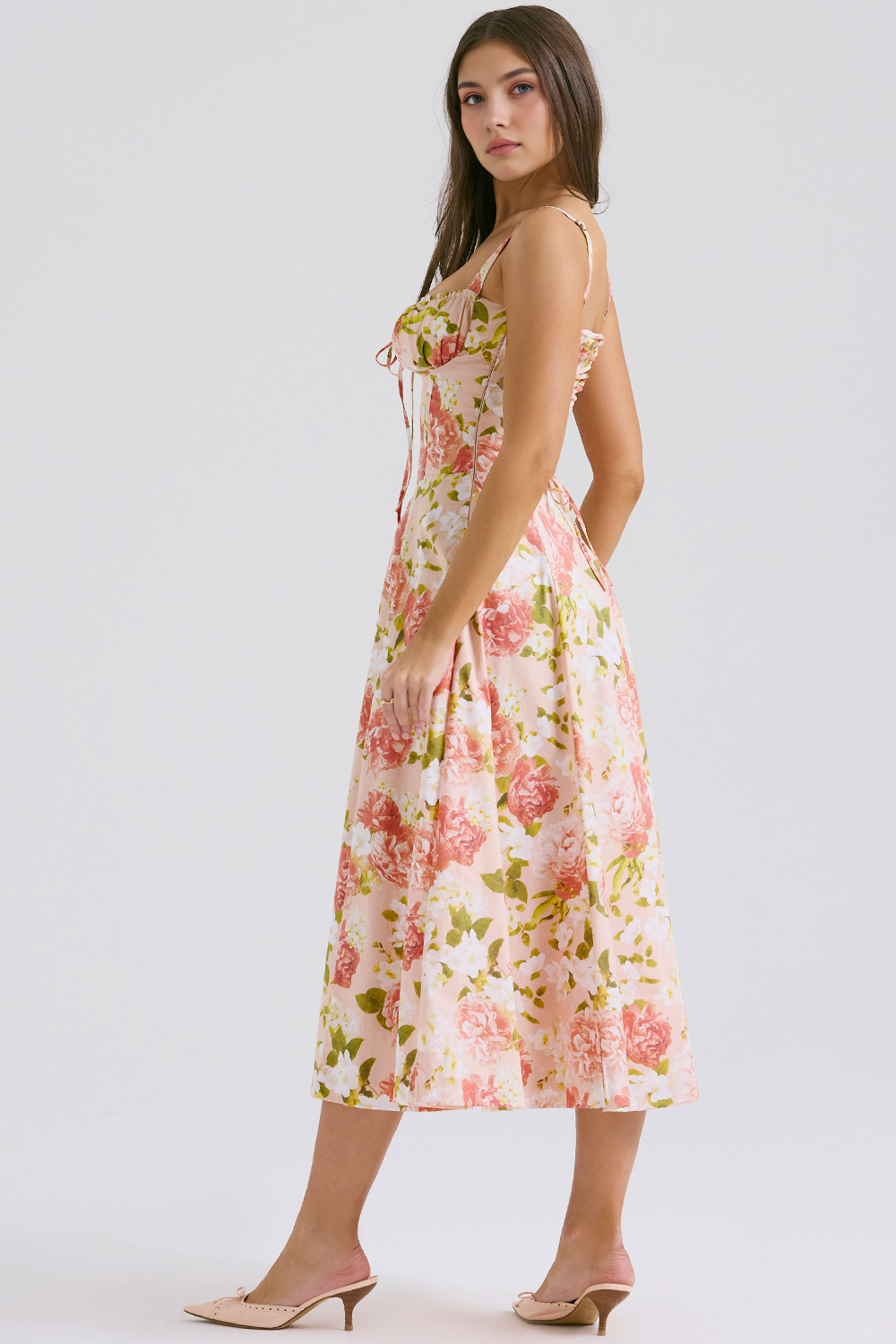 Vintage-Fit Midi Dress