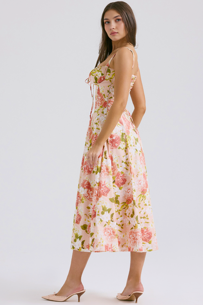 Vintage-Fit Midi Dress
