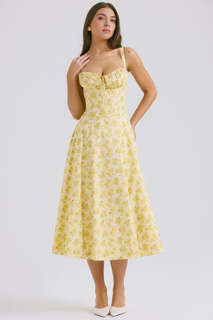 Vintage-Fit Midi Dress