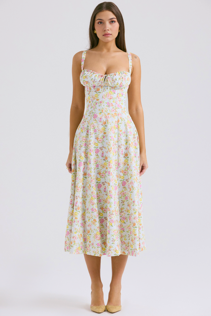 Vintage-Fit Midi Dress