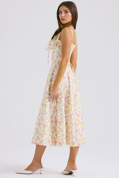 Vintage-Fit Midi Dress