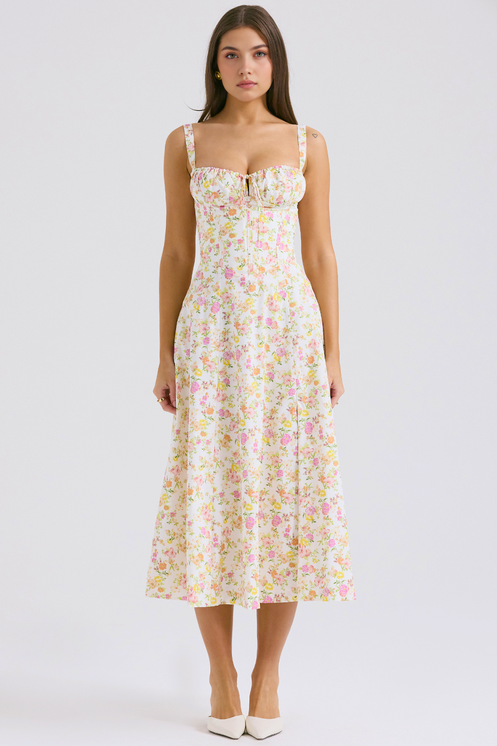 Vintage-Fit Midi Dress