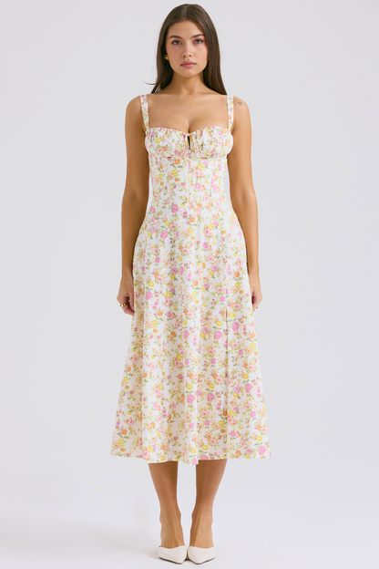 Vintage-Fit Midi Dress