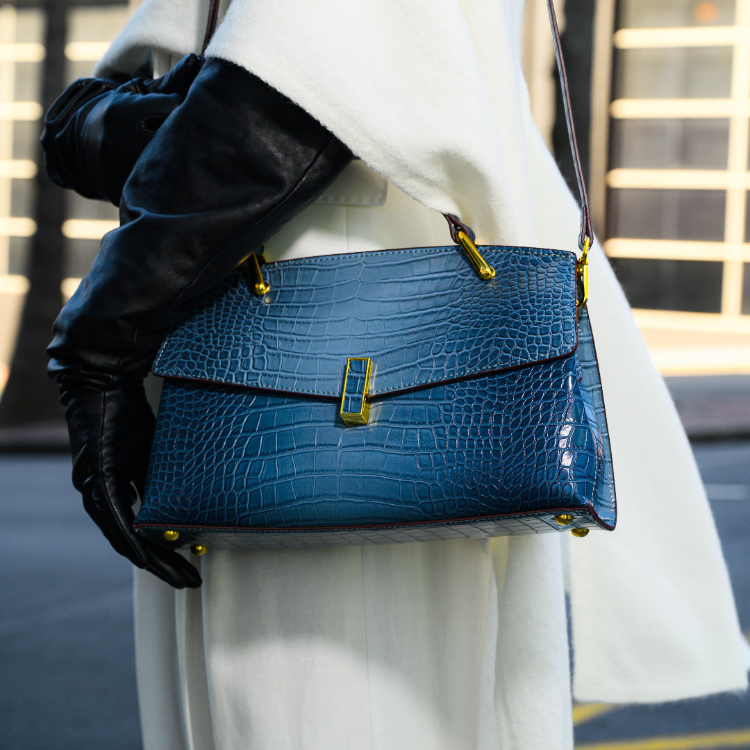 Bolso Tote Efecto-Croco