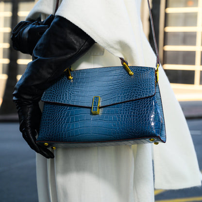 Bolso Tote Efecto-Croco