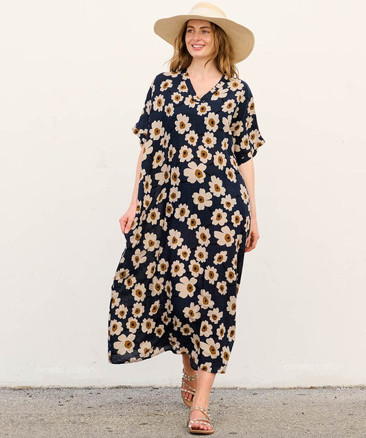 Vestido-Bolsillos Relajante