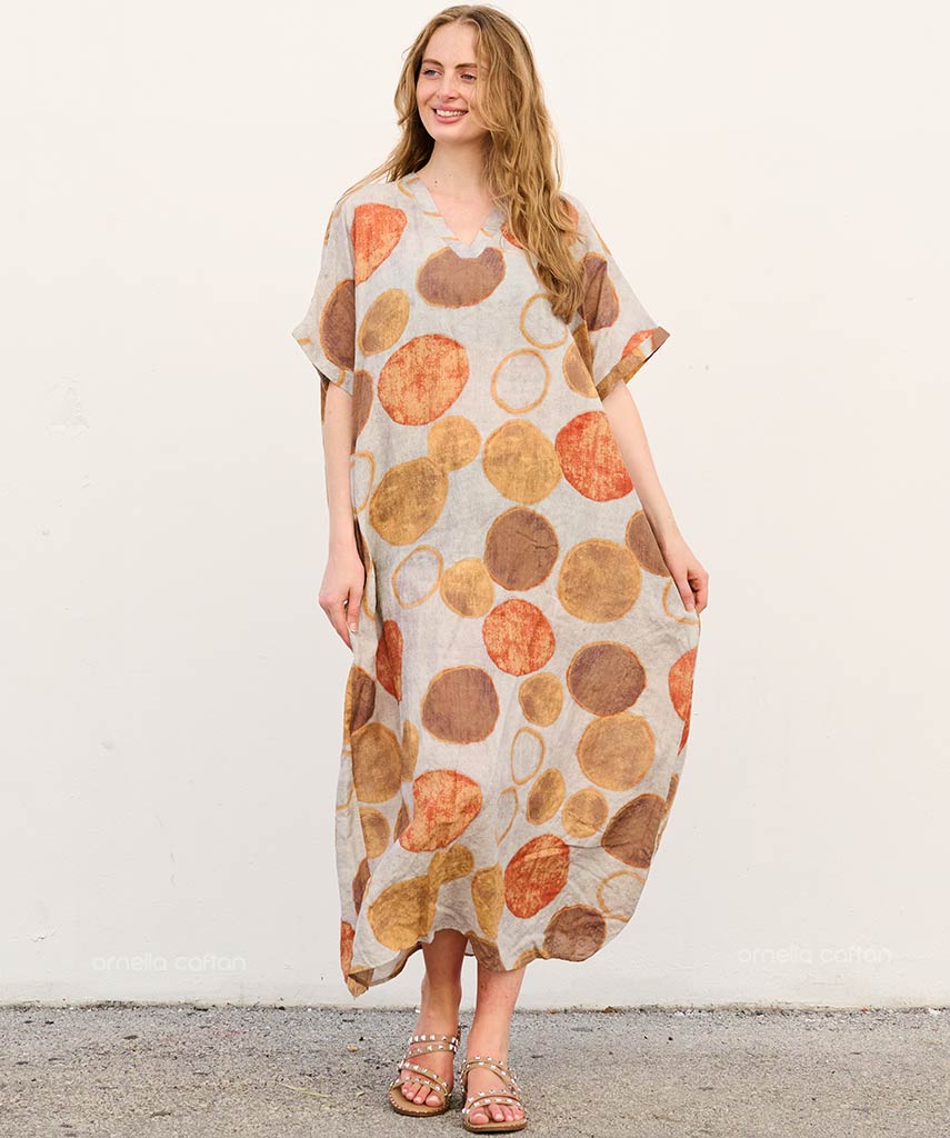 Vestido-Colorido con Bolsillos