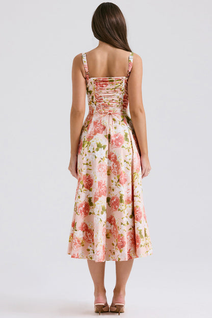 Vintage-Fit Midi Dress