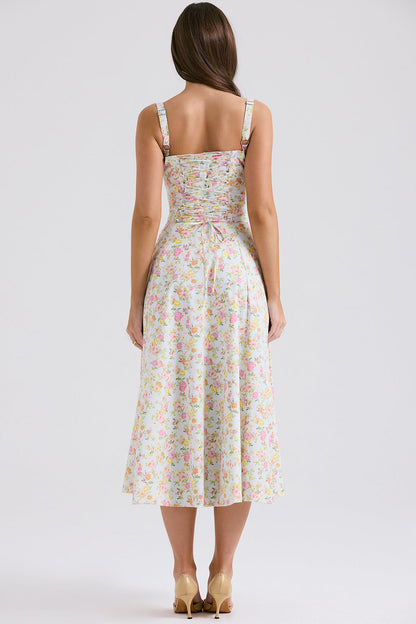 Vintage-Fit Midi Dress