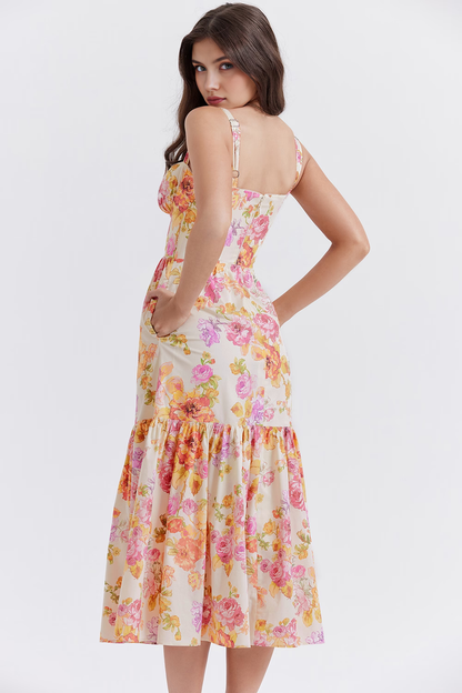 Corset-Silhouette Midi Dress