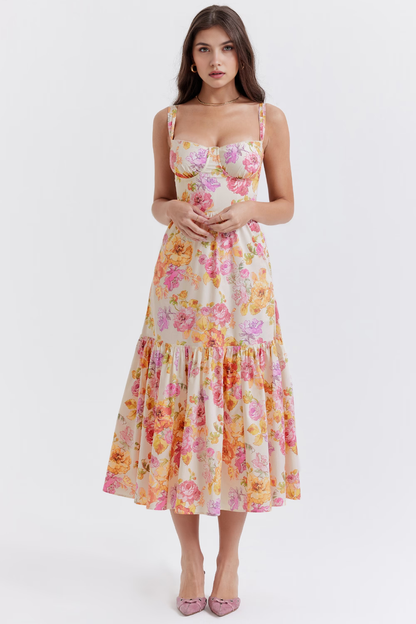 Corset-Silhouette Midi Dress