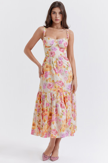 Corset-Silhouette Midi Dress