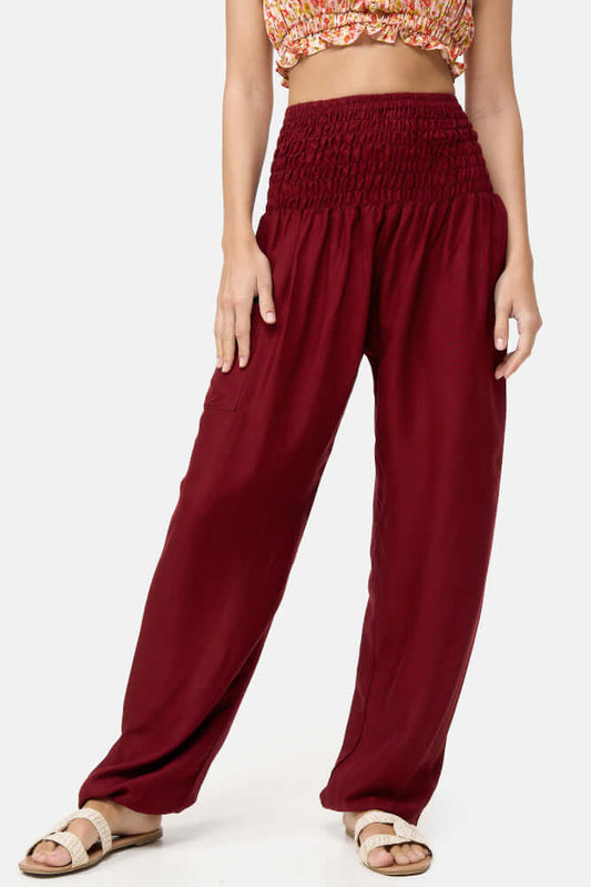 Pantalón Harem Cintura-Elástica