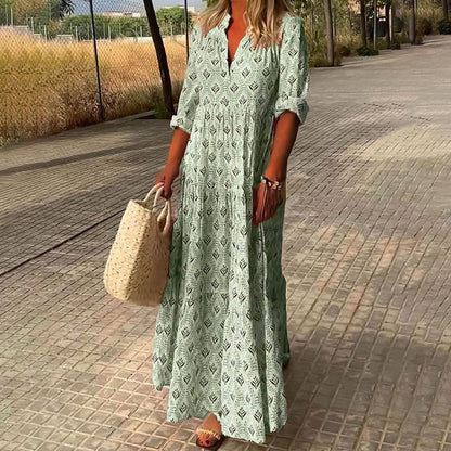 Fluido Elegancia Boho Vestido